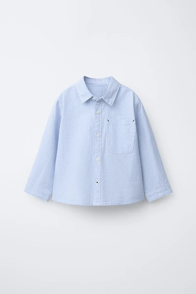 BASIC SEERSUCKER SHIRT