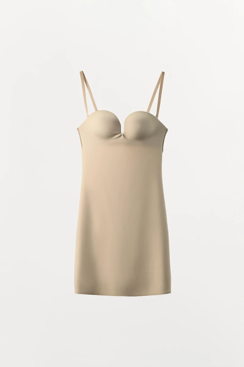 MINI DRESS WITH BODY SHAPE POLYAMIDE