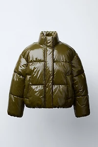 SHINY FINISH PUFFER JACKET