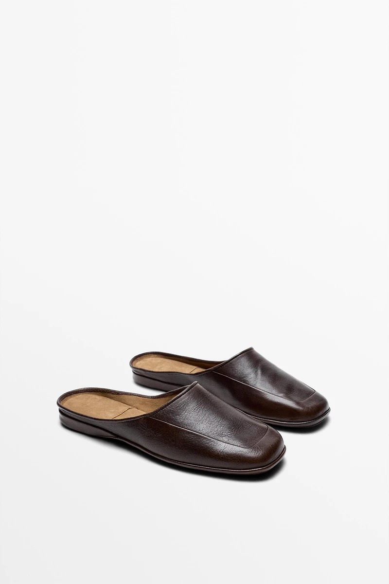Soft leather mules - STUDIO