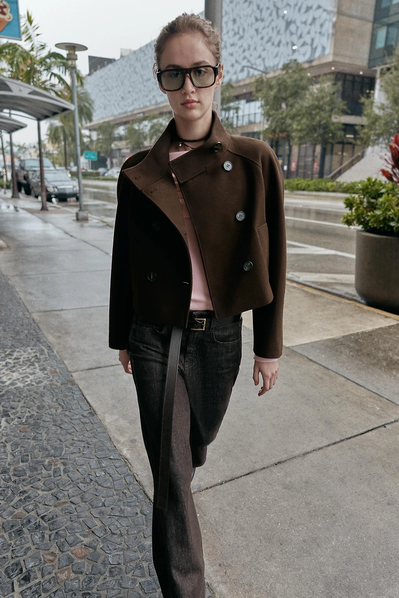 SHORT HIGH COLLAR JACKET