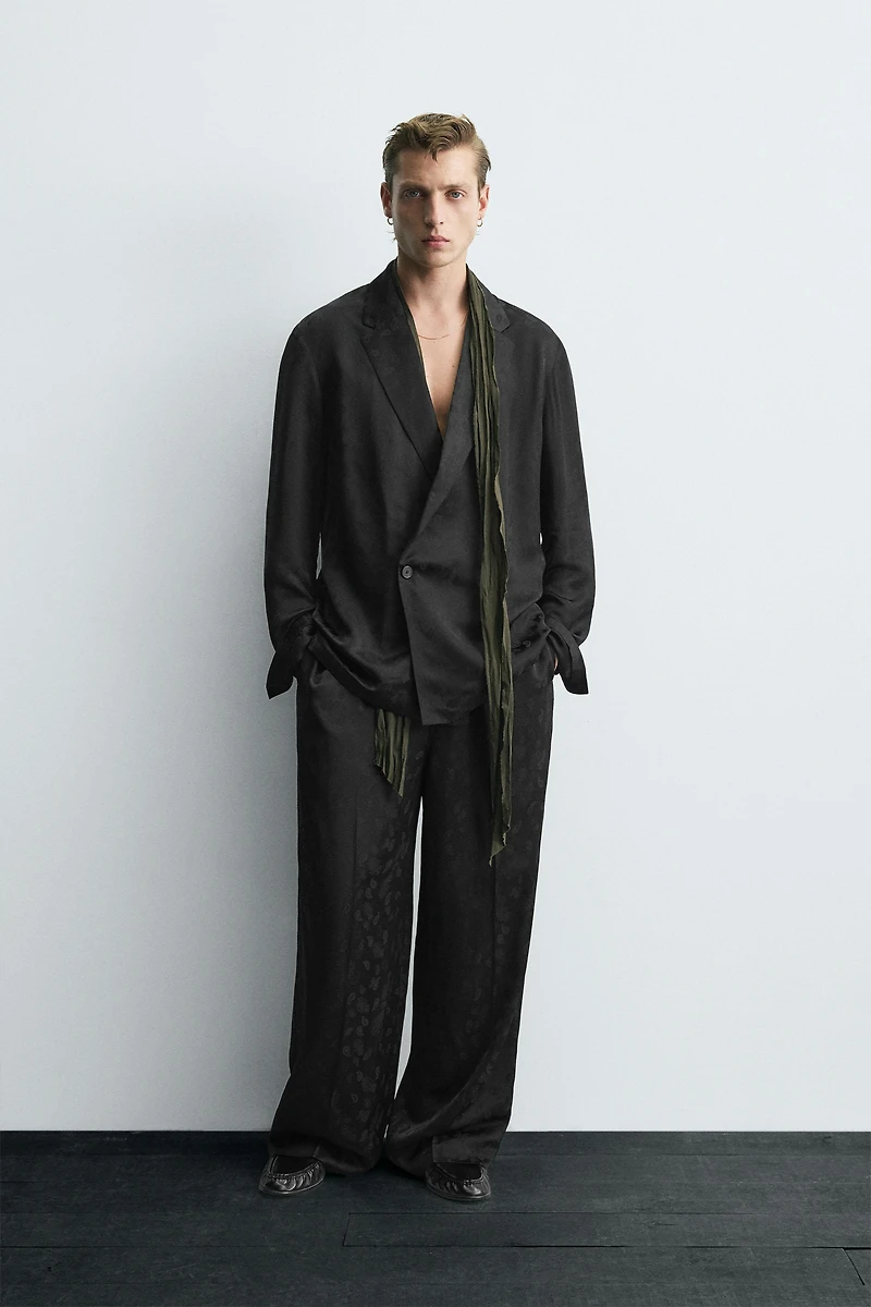 PAISLEY JACQUARD FLUID SUIT BLAZER LIMITED EDITION