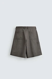 RELAXED WIDE FIT CARGO SHORTS