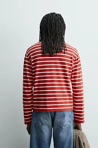 T-SHIRT JACQUARD RAYURES AARON LEVINE X ZARA