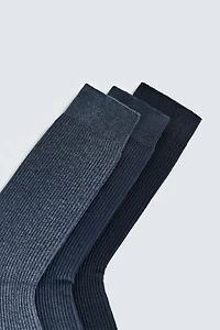 LIGHTWEIGHT RIB SOCKS 3-PACK