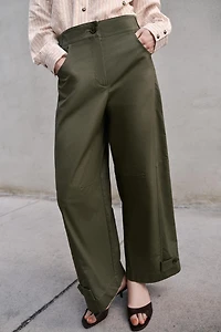 BARREL PANTS WITH BELT LOOPS