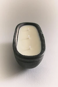 GR) LEATHER AMBER SCENTED CANDLE