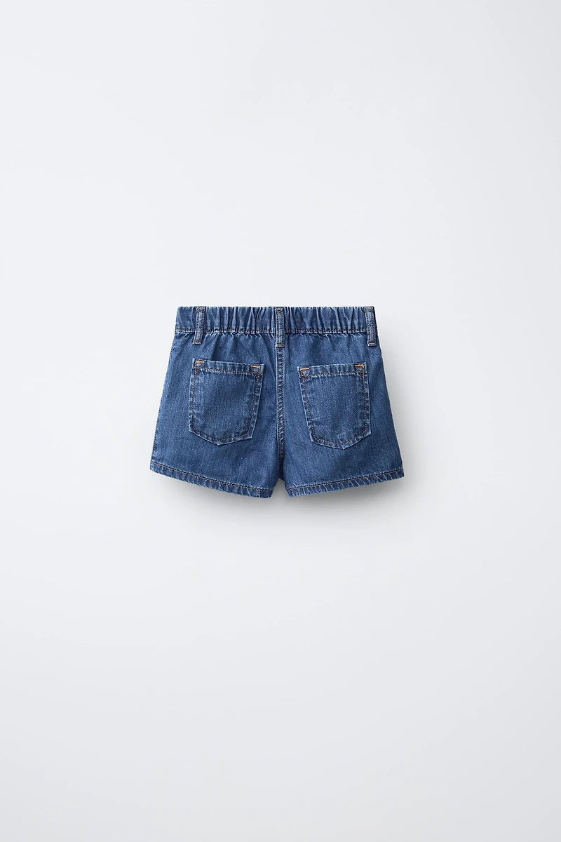DENIM BERMUDA SKIRT