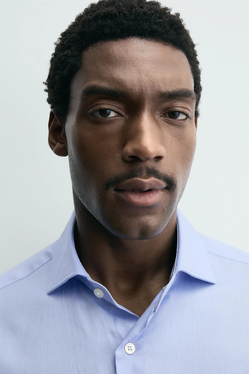 TEXTURED FRENCH CUFF SHIRT