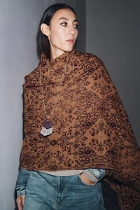 WOOL JACQUARD SCARF