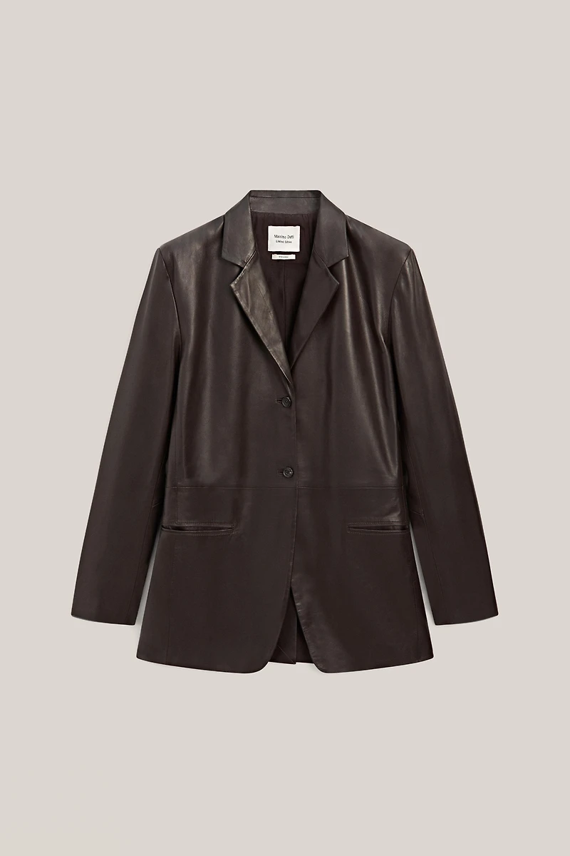 100% nappa leather blazer with pocket details - LIMITED EDITION