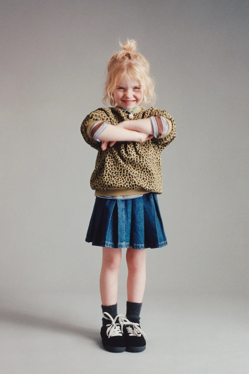 HEAVYWEIGHT ANIMAL PRINT SWEATSHIRT