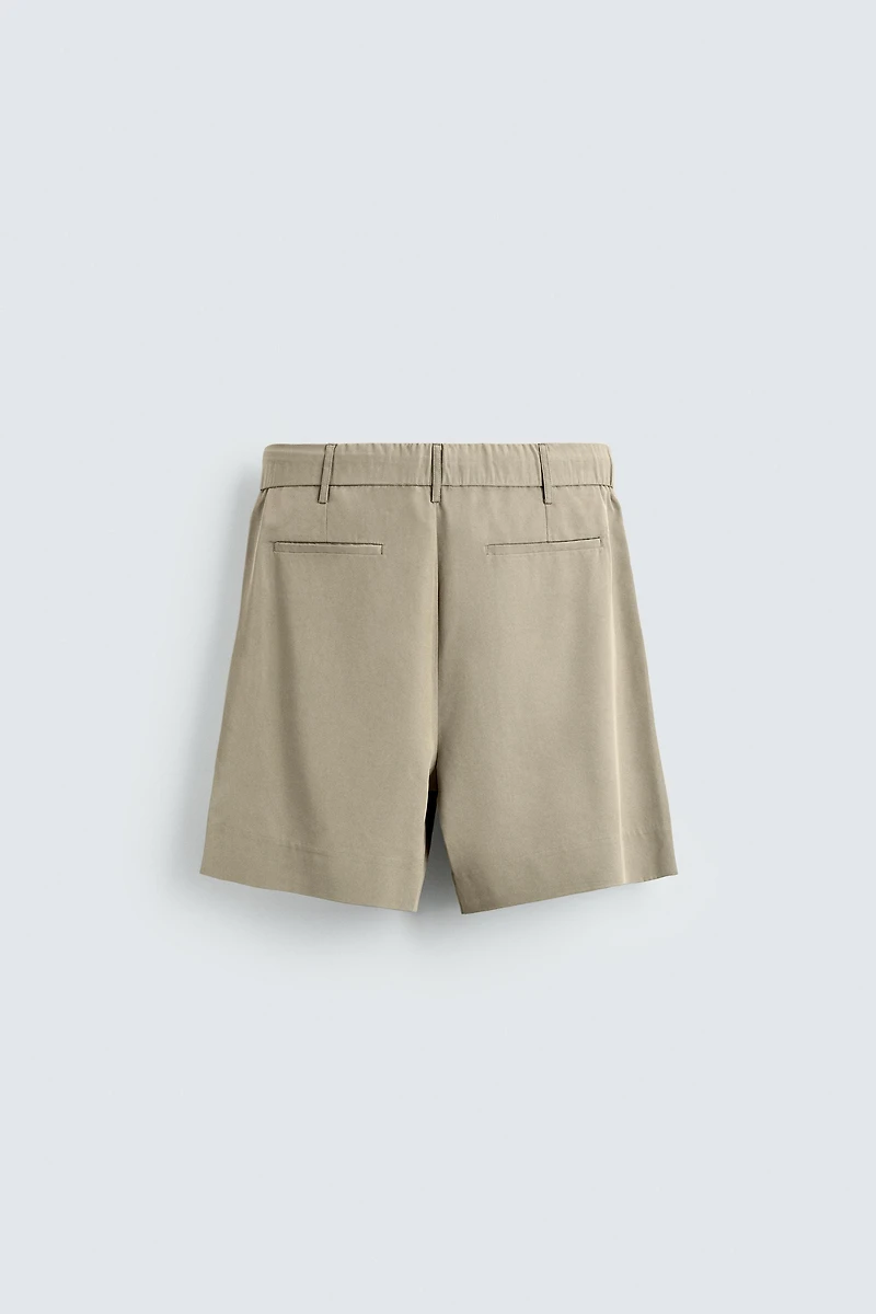 BERMUDA RELAXED FIT EFFET DÉLAVÉ