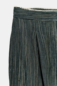 ZW COLLECTION STRIPED LINEN TROUSERS