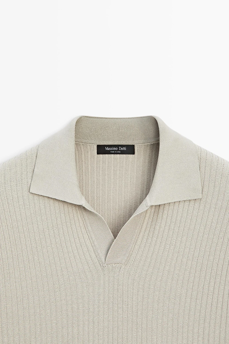 Polo en maille regular fit coton