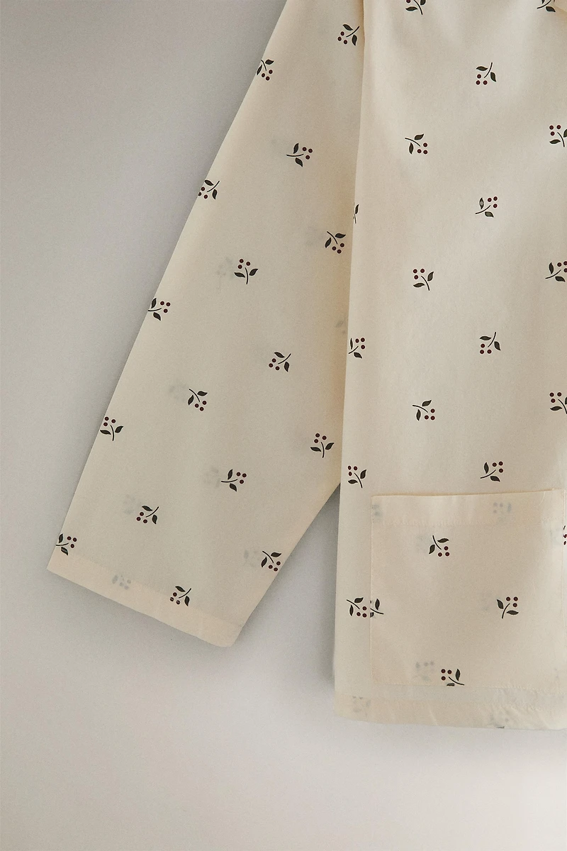 CHEMISE FEUILLES NOËL