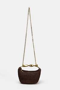 MINI BAG WITH METALLIC HANDLE
