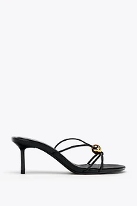 SANDALS WITH METALLIC DETAIL