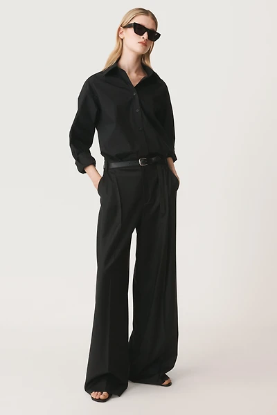 50TH ANNIVERSARY WOOL BLEND PLEATED PANTS