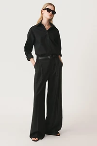 50TH ANNIVERSARY WOOL BLEND PLEATED PANTS