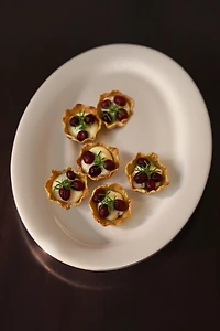 PLAT OVALE PORCELAINE BONE CHINA BORD