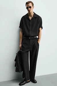 FLOWY PANTS WITH SIDE PLEATS