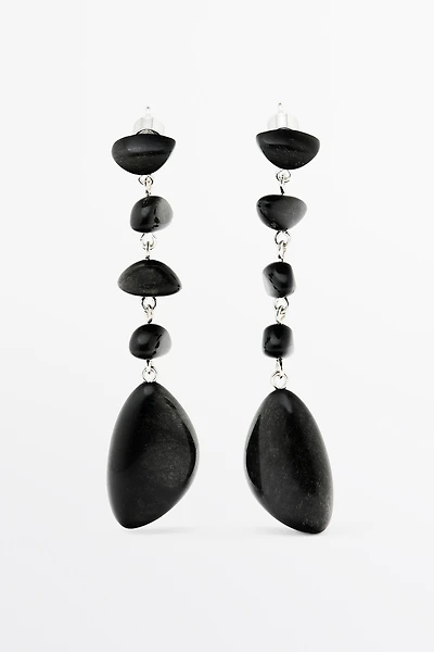 Gemstone dangle earrings