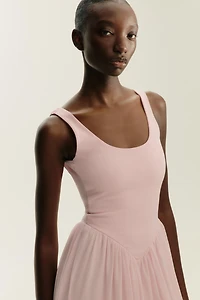 COMBINATION TULLE DRESS