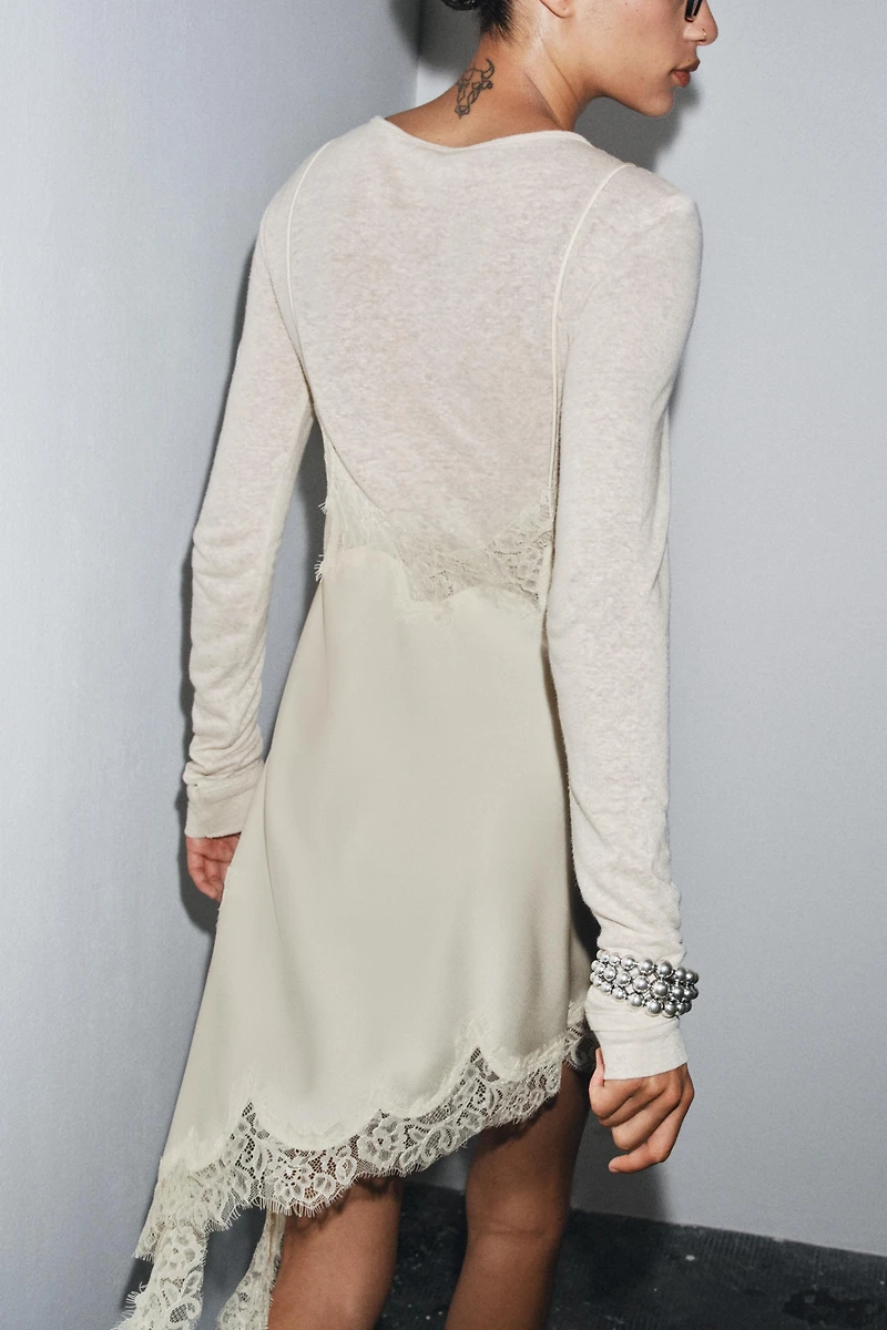 LONG SLEEVE T-SHIRT WITH LINEN