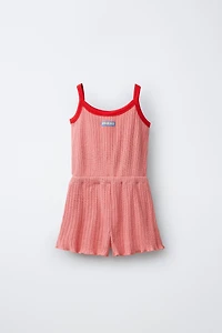 PUKAS SURF TEXTURED SHORT JUMPSUIT