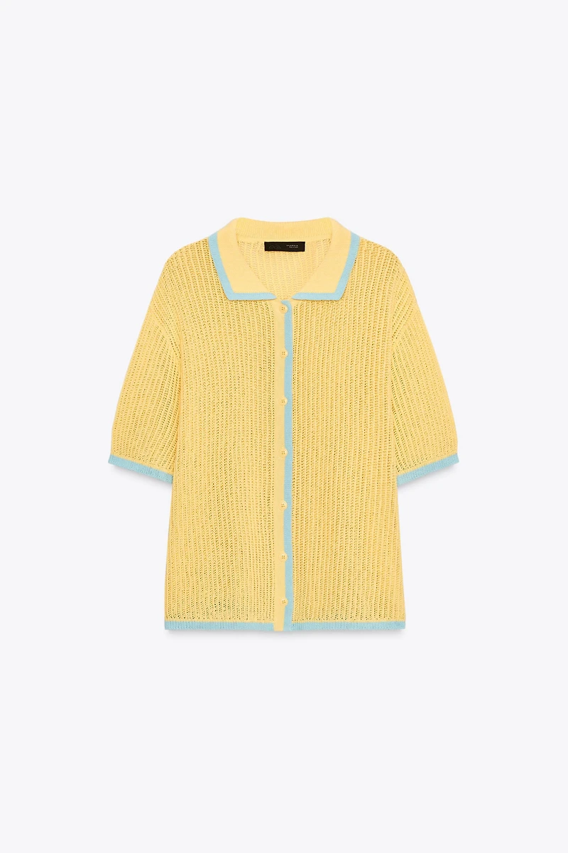 COLLAR POLO CARDIGAN