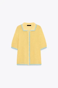 COLLAR POLO CARDIGAN