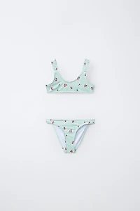 6-14 YRS / STRIPED STRAWBERRY BIKINI