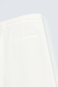RELAXED FIT PLEATED PANTS