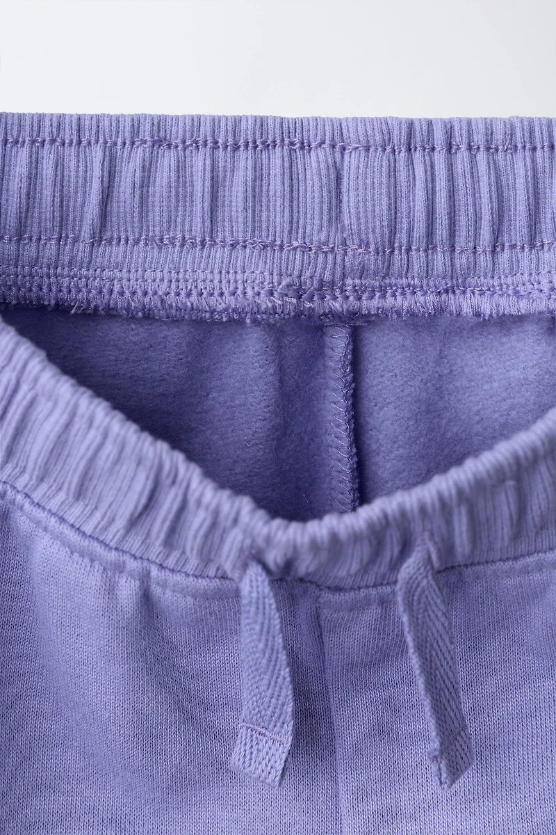 DAISY EMBROIDERED PLUSH PANTS