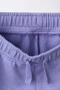 DAISY EMBROIDERED PLUSH PANTS