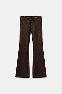 PANTALON FLARE AVEC NŒUD