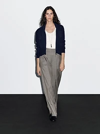 100% wool pinstripe trousers