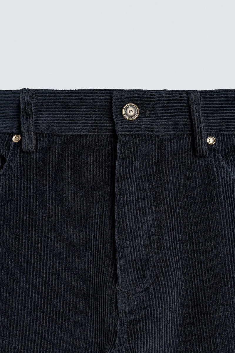 STRAIGHT FIT CORDUROY PANTS