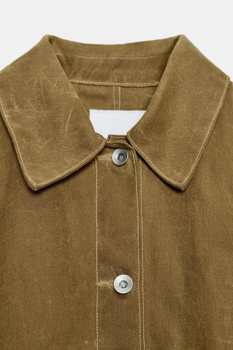 WAXED CAPE JACKET