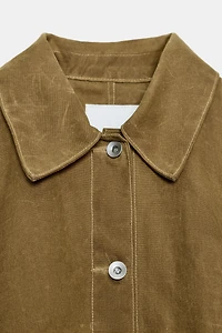 WAXED CAPE JACKET