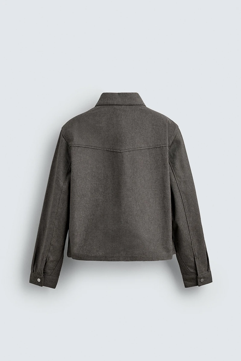 TWILL STRUCTURE OVERSHIRT