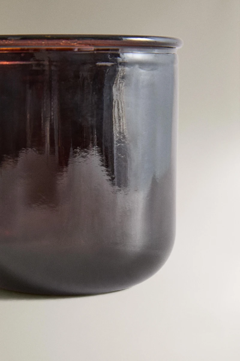 VERRE PORTE-BROSSE À DENTS EN VERRE FONCÉ