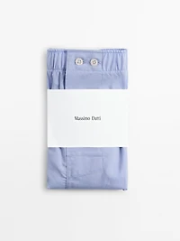 Plain poplin boxers