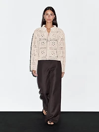 Veste crochet fantaisie