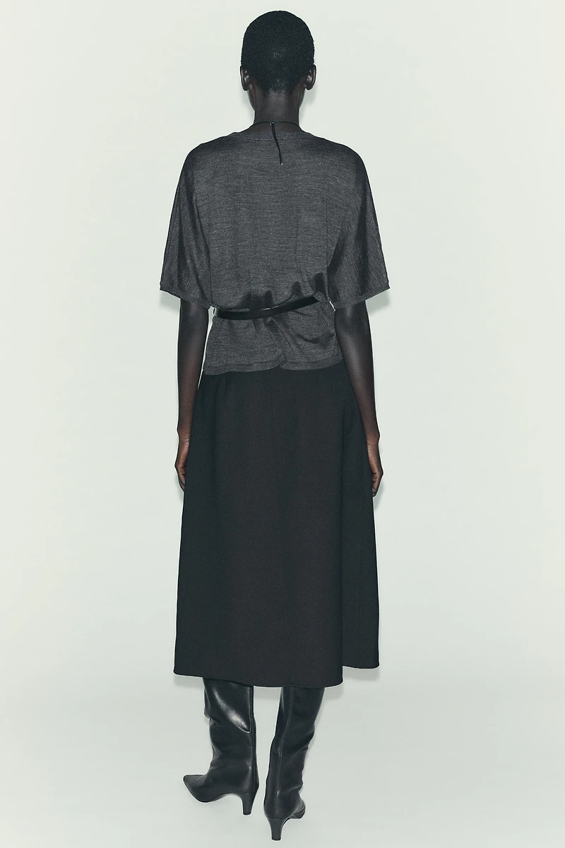 MIDI LAYER SKIRT