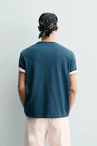 T-SHIRT IMPRIMÉ DÉLAVÉ