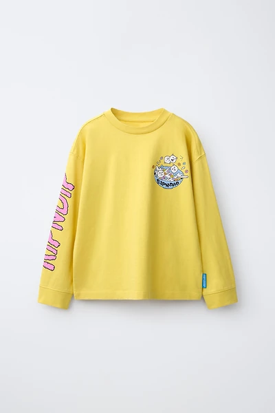 RIPNDIP © X ZARA KIDS LOGO PRINT T-SHIRT