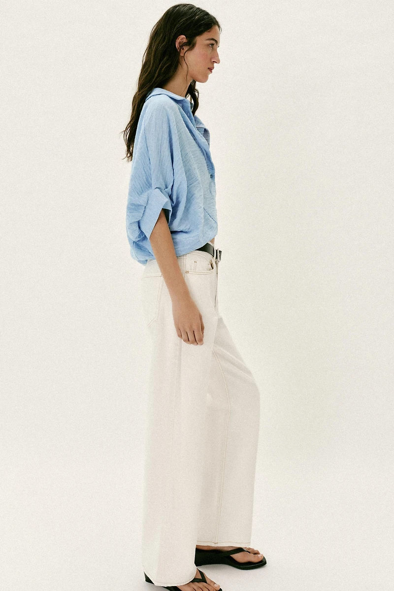 SHORT SLEEVE BALLOON SHIRT