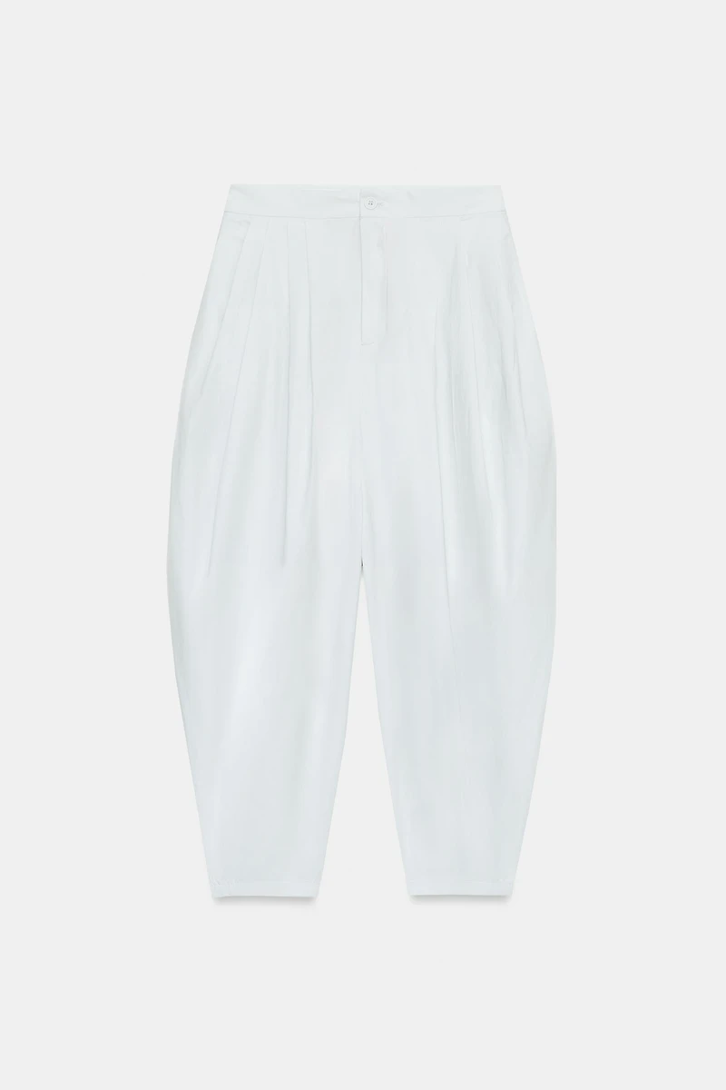 PANTALON AMPlE À PLIS
